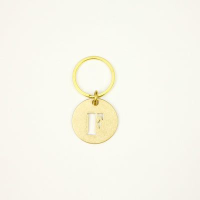 【オンラインストア限定】BRASS ALPHABET KEYRING 13927A GD (真鍮製アルファベットキーリング)