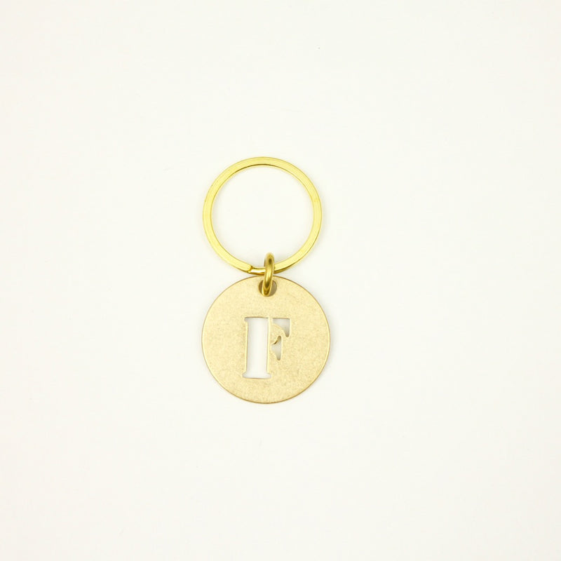 【オンラインストア限定】BRASS ALPHABET KEYRING 13927A GD (真鍮製アルファベットキーリング)