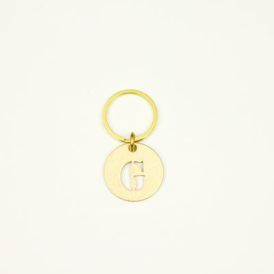 【オンラインストア限定】BRASS ALPHABET KEYRING 13927A GD (真鍮製アルファベットキーリング)