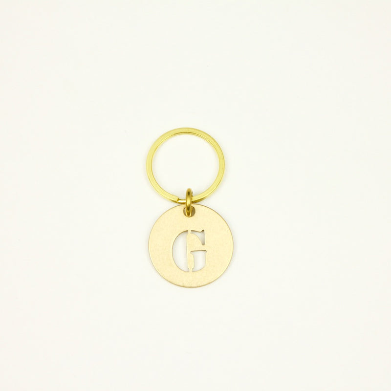 【オンラインストア限定】BRASS ALPHABET KEYRING 13927A GD (真鍮製アルファベットキーリング)