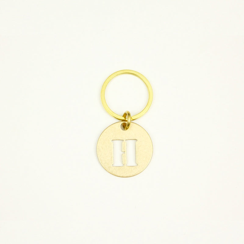【オンラインストア限定】BRASS ALPHABET KEYRING 13927A GD (真鍮製アルファベットキーリング)