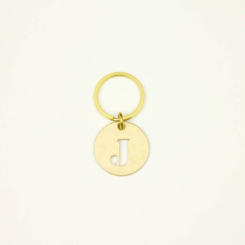 【オンラインストア限定】BRASS ALPHABET KEYRING 13927A GD (真鍮製アルファベットキーリング)
