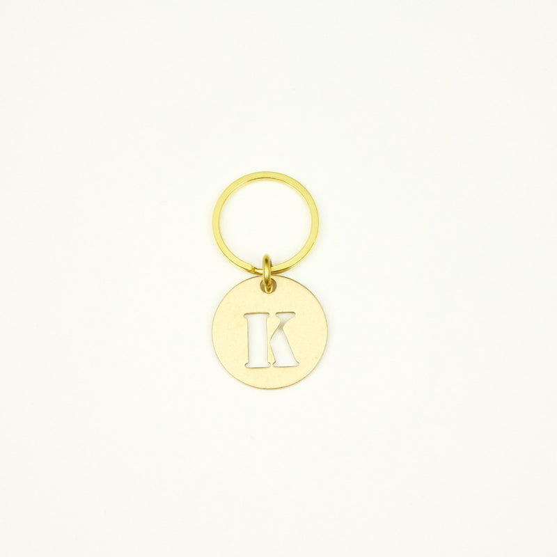 【オンラインストア限定】BRASS ALPHABET KEYRING 13927A GD (真鍮製アルファベットキーリング)