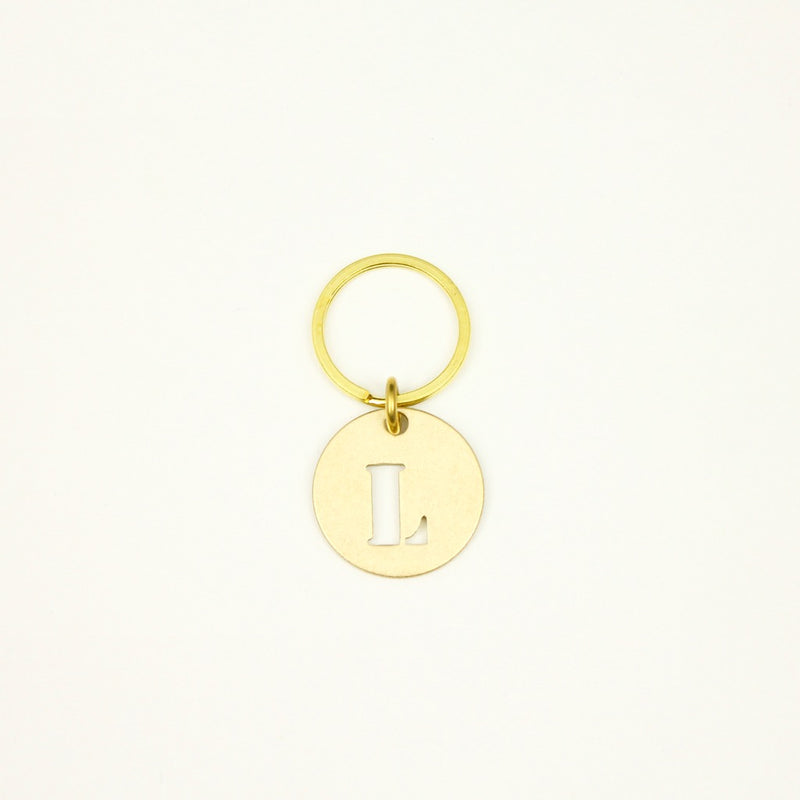 【オンラインストア限定】BRASS ALPHABET KEYRING 13927A GD (真鍮製アルファベットキーリング)
