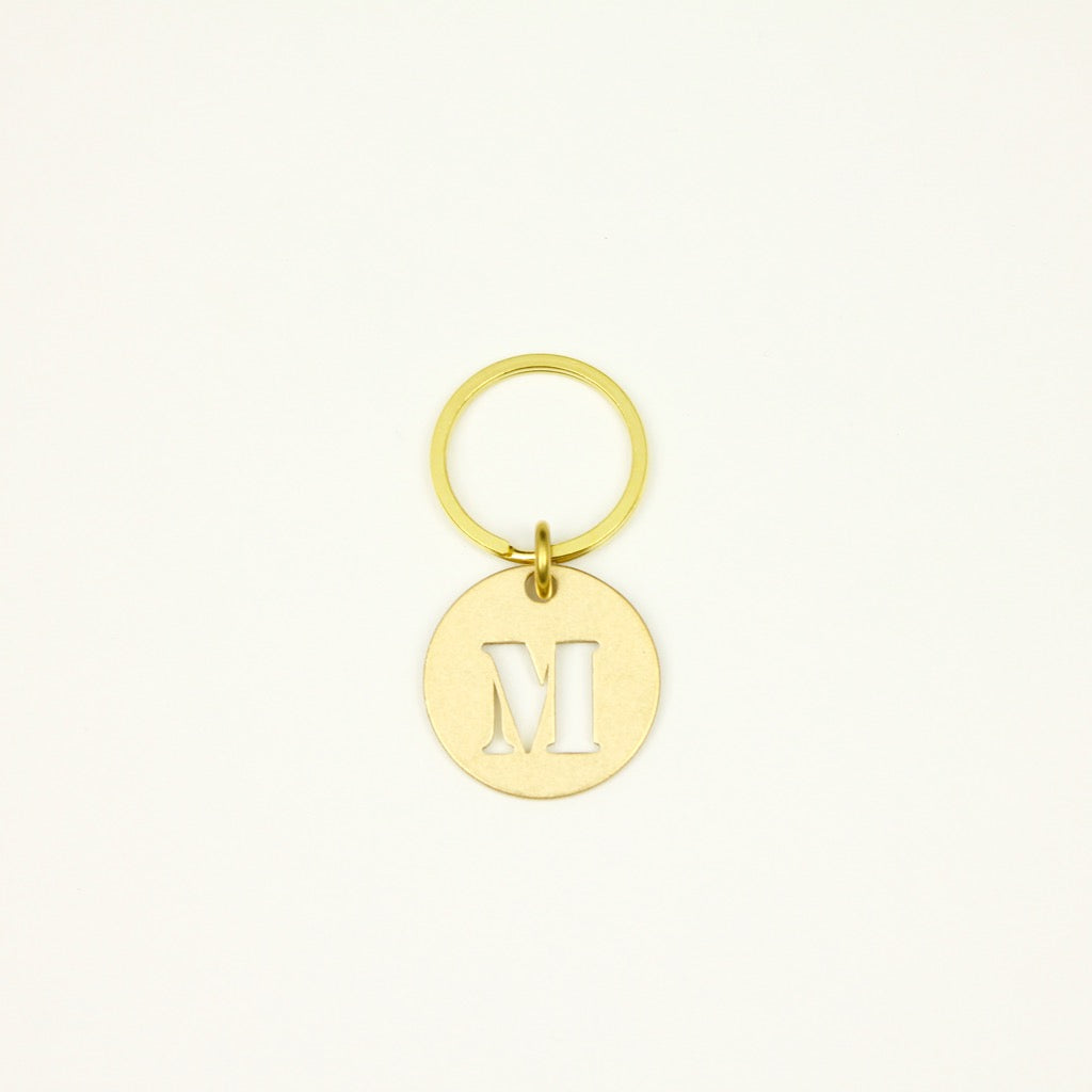 【オンラインストア限定】BRASS ALPHABET KEYRING 13927A GD (真鍮製アルファベットキーリング)