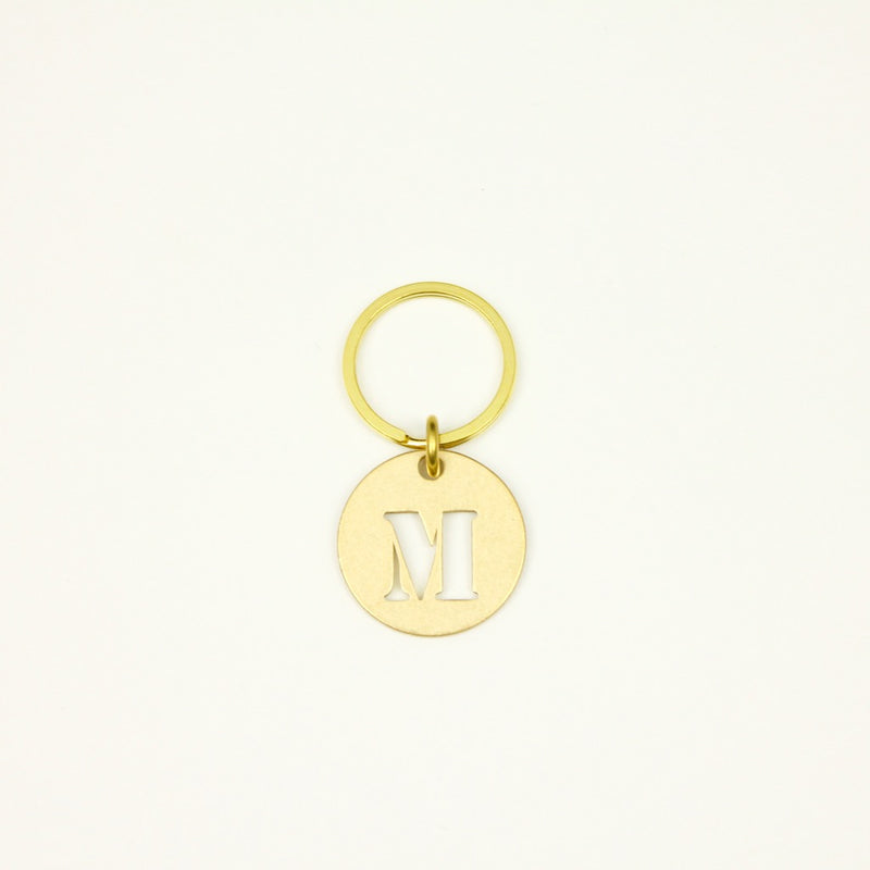 【オンラインストア限定】BRASS ALPHABET KEYRING 13927A GD (真鍮製アルファベットキーリング)