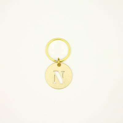 【オンラインストア限定】BRASS ALPHABET KEYRING 13927A GD (真鍮製アルファベットキーリング)