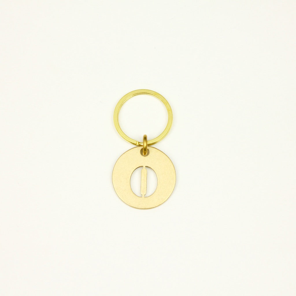【オンラインストア限定】BRASS ALPHABET KEYRING 13927A GD (真鍮製アルファベットキーリング)