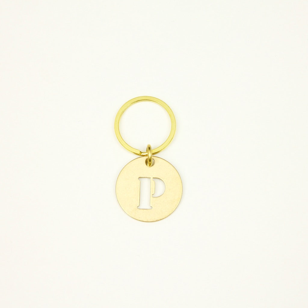 【オンラインストア限定】BRASS ALPHABET KEYRING 13927A GD (真鍮製アルファベットキーリング)