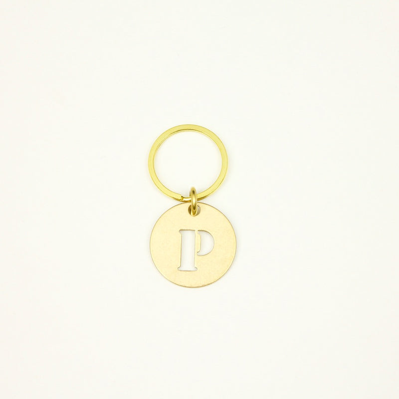 【オンラインストア限定】BRASS ALPHABET KEYRING 13927A GD (真鍮製アルファベットキーリング)