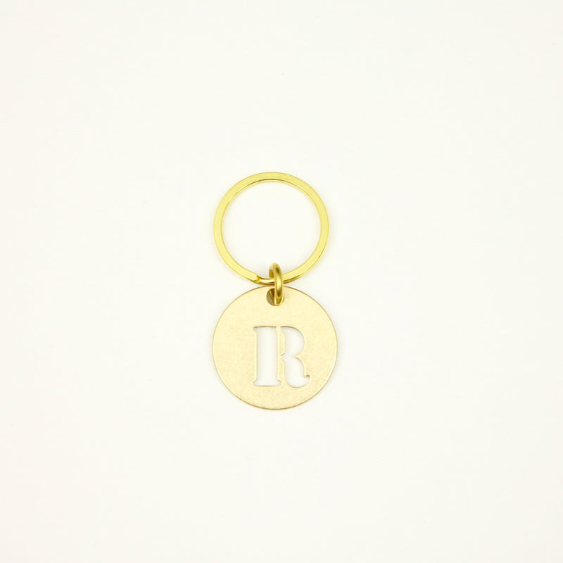 【オンラインストア限定】BRASS ALPHABET KEYRING 13927A GD (真鍮製アルファベットキーリング)