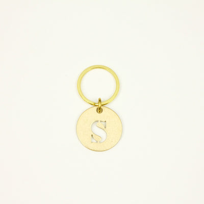 【オンラインストア限定】BRASS ALPHABET KEYRING 13927A GD (真鍮製アルファベットキーリング)