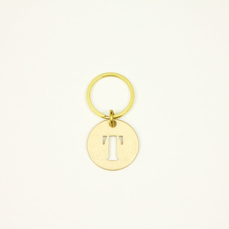 【オンラインストア限定】BRASS ALPHABET KEYRING 13927A GD (真鍮製アルファベットキーリング)