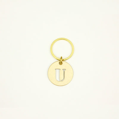 【オンラインストア限定】BRASS ALPHABET KEYRING 13927A GD (真鍮製アルファベットキーリング)