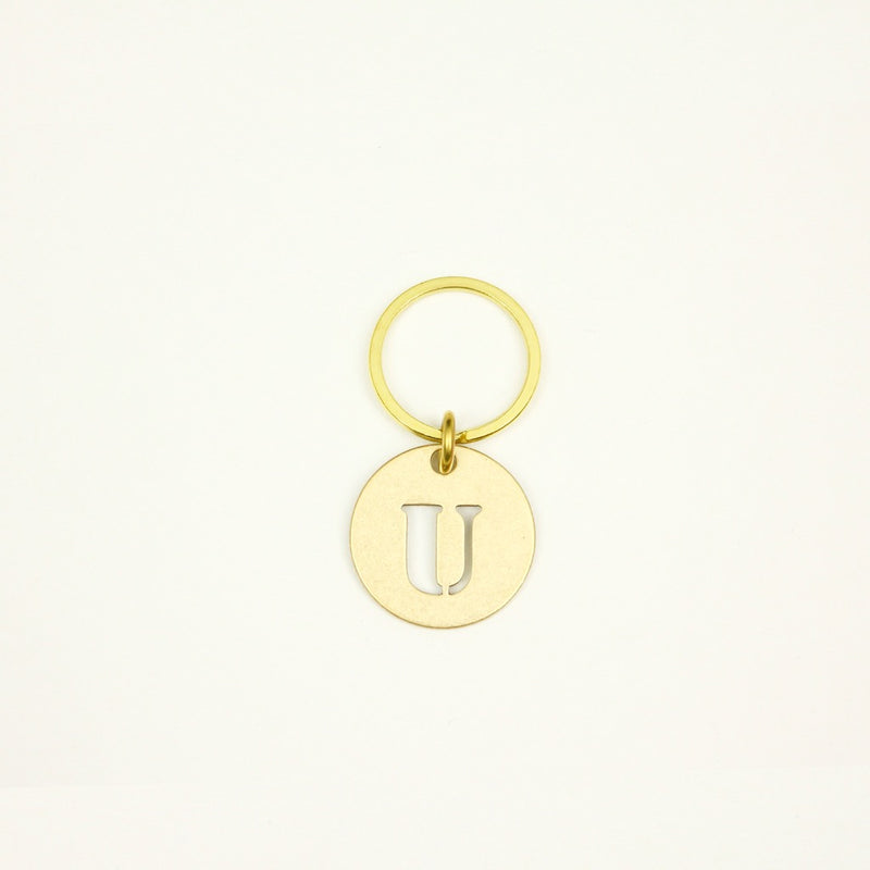 【オンラインストア限定】BRASS ALPHABET KEYRING 13927A GD (真鍮製アルファベットキーリング)