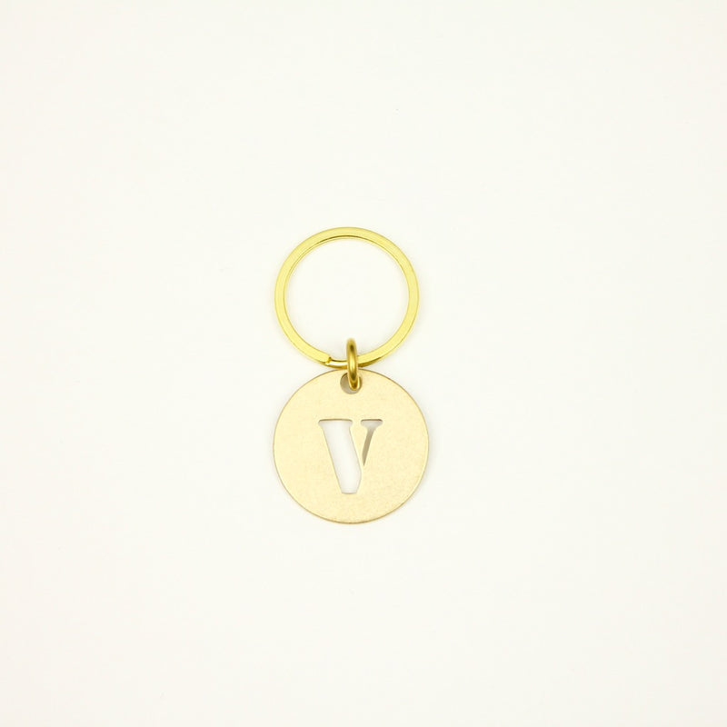 【オンラインストア限定】BRASS ALPHABET KEYRING 13927A GD (真鍮製アルファベットキーリング)