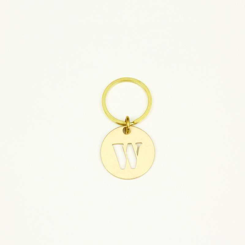 【オンラインストア限定】BRASS ALPHABET KEYRING 13927A GD (真鍮製アルファベットキーリング)