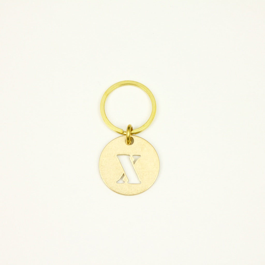【オンラインストア限定】BRASS ALPHABET KEYRING 13927A GD (真鍮製アルファベットキーリング)