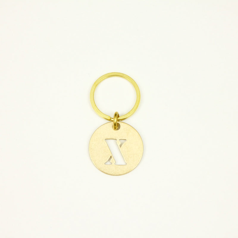 【オンラインストア限定】BRASS ALPHABET KEYRING 13927A GD (真鍮製アルファベットキーリング)