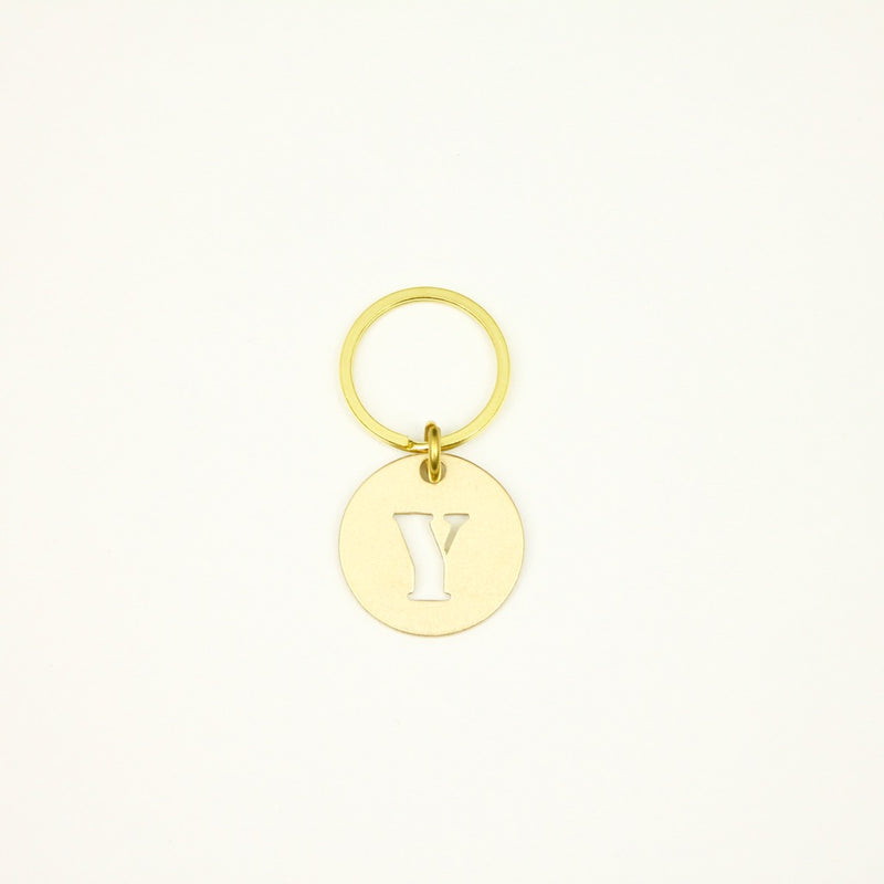 【オンラインストア限定】BRASS ALPHABET KEYRING 13927A GD (真鍮製アルファベットキーリング)
