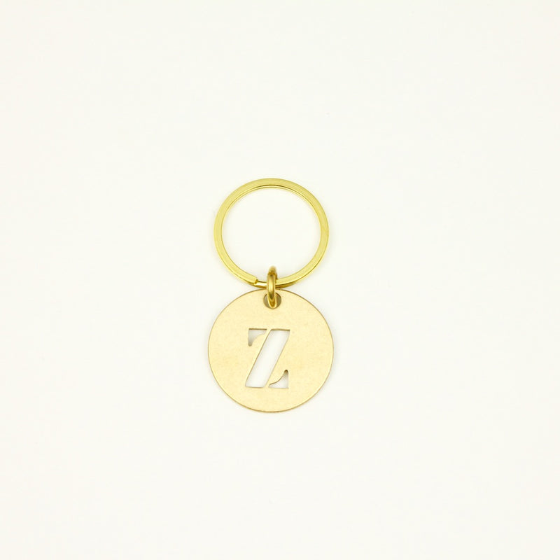 【オンラインストア限定】BRASS ALPHABET KEYRING 13927A GD (真鍮製アルファベットキーリング)