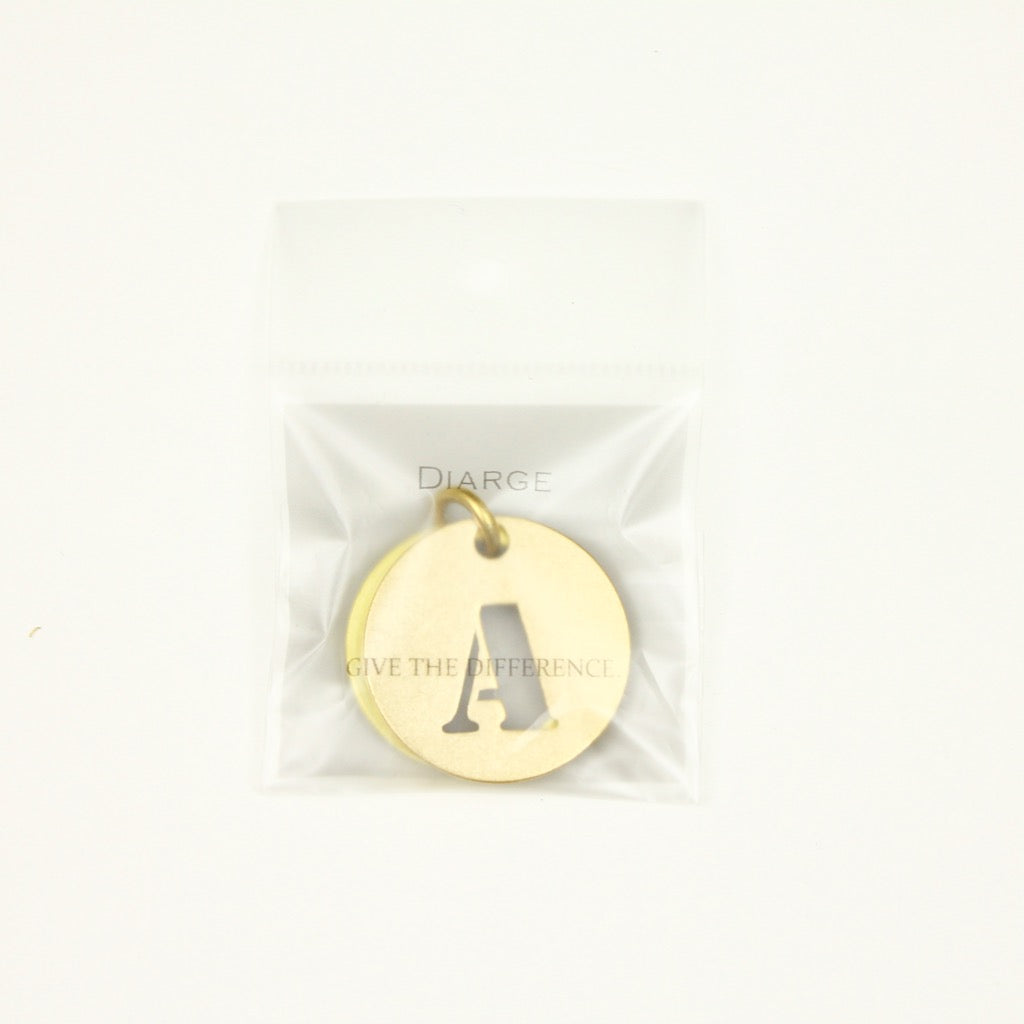 【オンラインストア限定】BRASS ALPHABET KEYRING 13927A GD (真鍮製アルファベットキーリング)