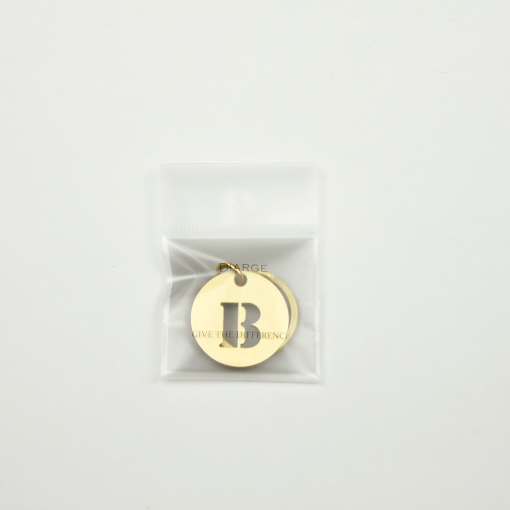 BRASS ALPHABET KEYRING 13927 GD (真鍮製アルファベットキーリング)