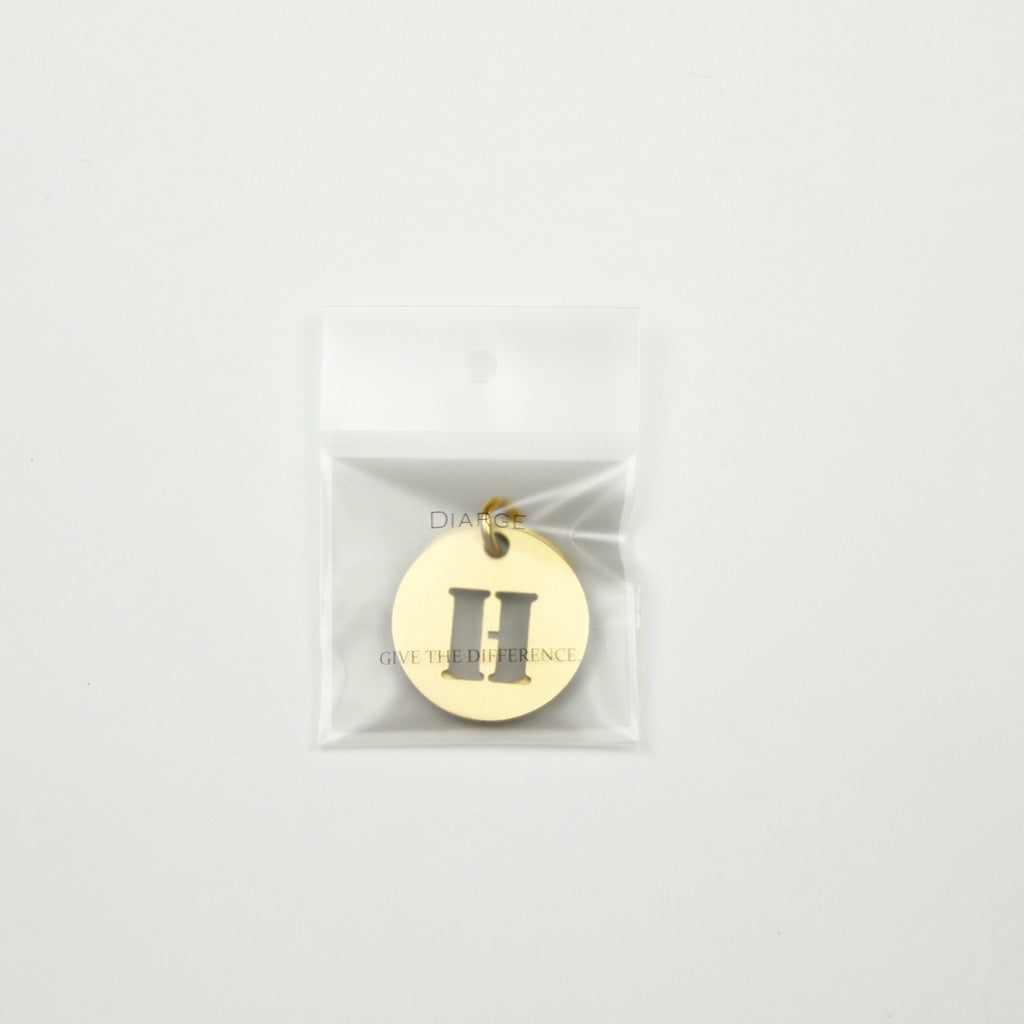 BRASS ALPHABET KEYRING 13927 GD (真鍮製アルファベットキーリング)