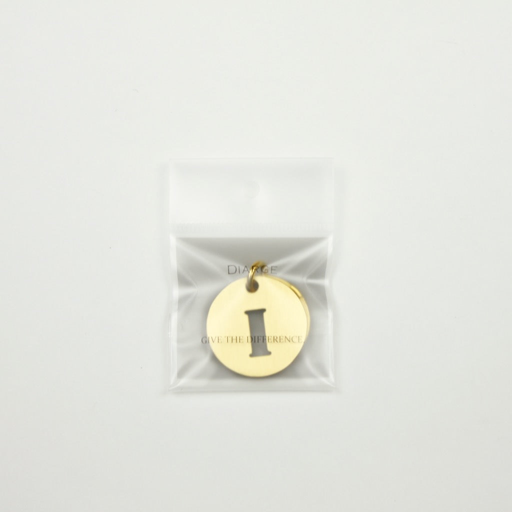 BRASS ALPHABET KEYRING 13927 GD (真鍮製アルファベットキーリング)