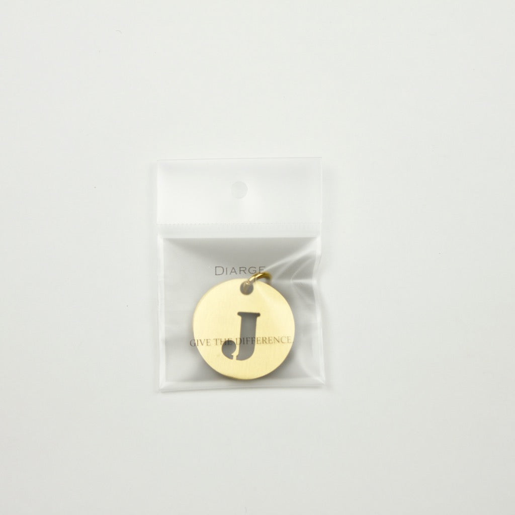 BRASS ALPHABET KEYRING 13927 GD (真鍮製アルファベットキーリング)