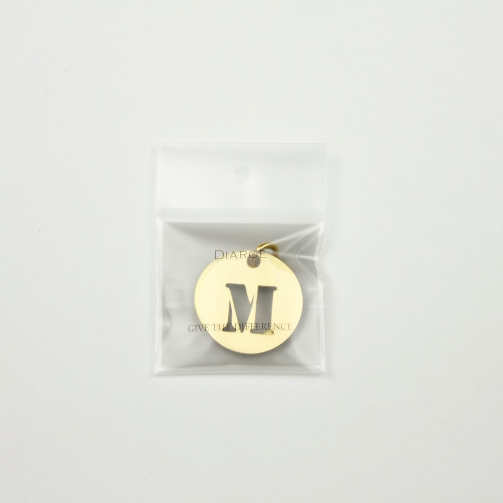 BRASS ALPHABET KEYRING 13927 GD (真鍮製アルファベットキーリング)