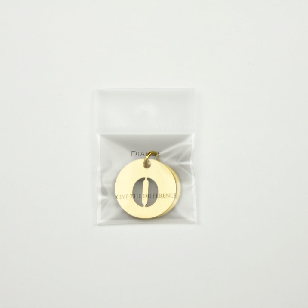 BRASS ALPHABET KEYRING 13927 GD (真鍮製アルファベットキーリング)