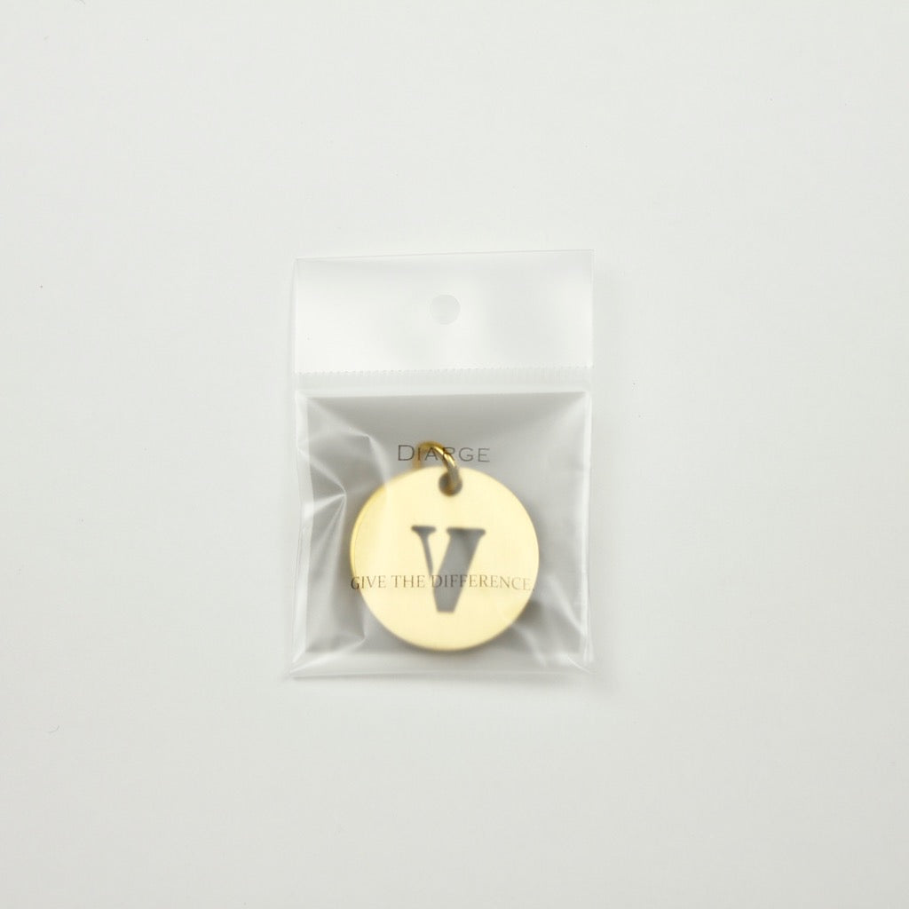 BRASS ALPHABET KEYRING 13927 GD (真鍮製アルファベットキーリング)
