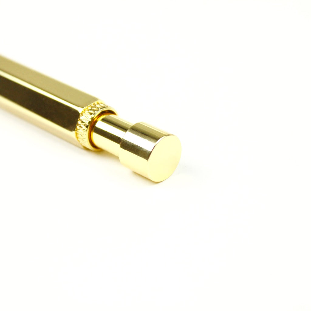 BRASS KNOCK BALLPOINT PEN 13931 (真鍮六角ボールペン)