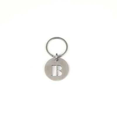 STEINLESS ALPHABET KEYRING 13937 SV (ステンレス製アルファベットキーリング)