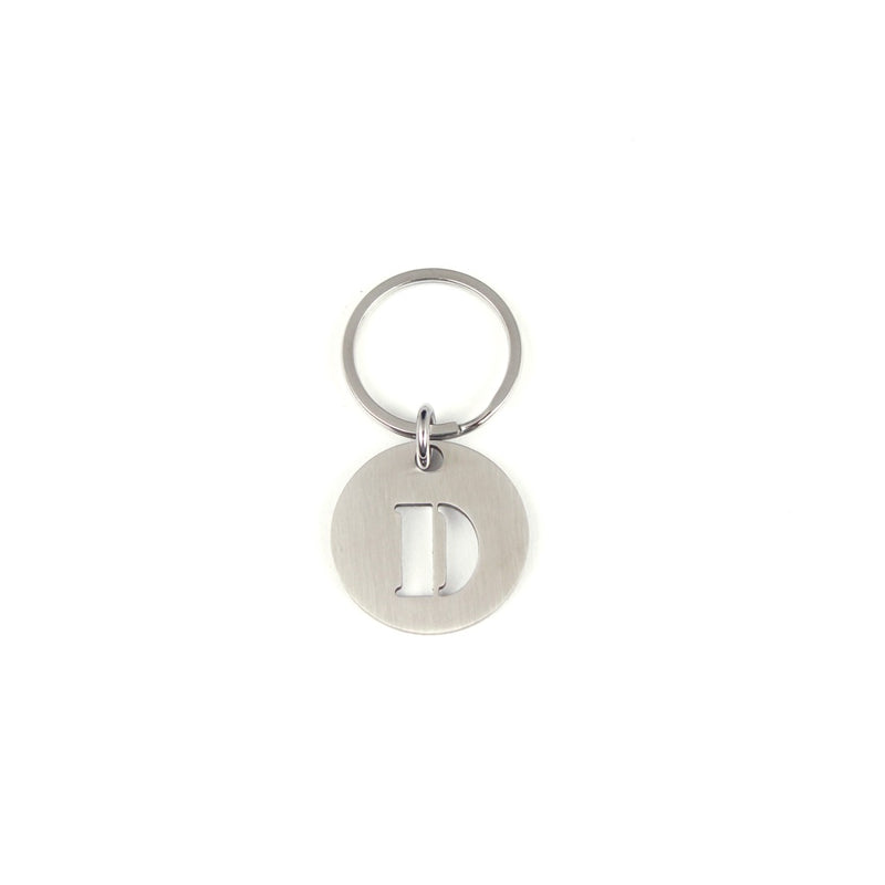 STEINLESS ALPHABET KEYRING 13937 SV (ステンレス製アルファベットキーリング)
