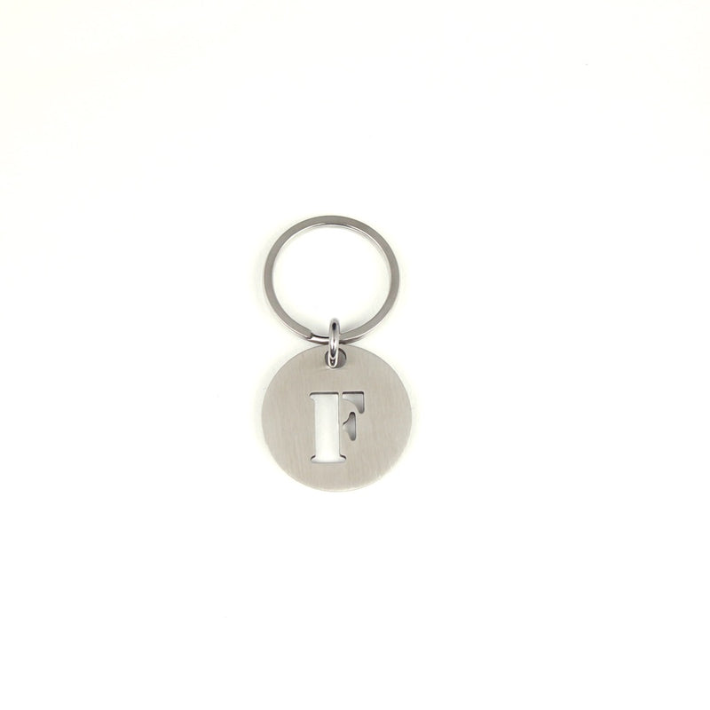 STEINLESS ALPHABET KEYRING 13937 SV (ステンレス製アルファベットキーリング)
