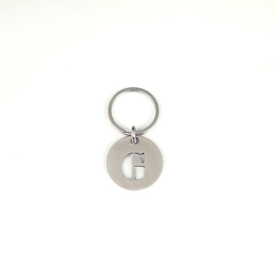 STEINLESS ALPHABET KEYRING 13937 SV (ステンレス製アルファベットキーリング)