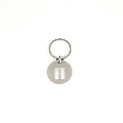 STEINLESS ALPHABET KEYRING 13937 SV (ステンレス製アルファベットキーリング)