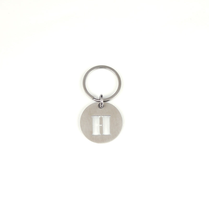 STEINLESS ALPHABET KEYRING 13937 SV (ステンレス製アルファベットキーリング)