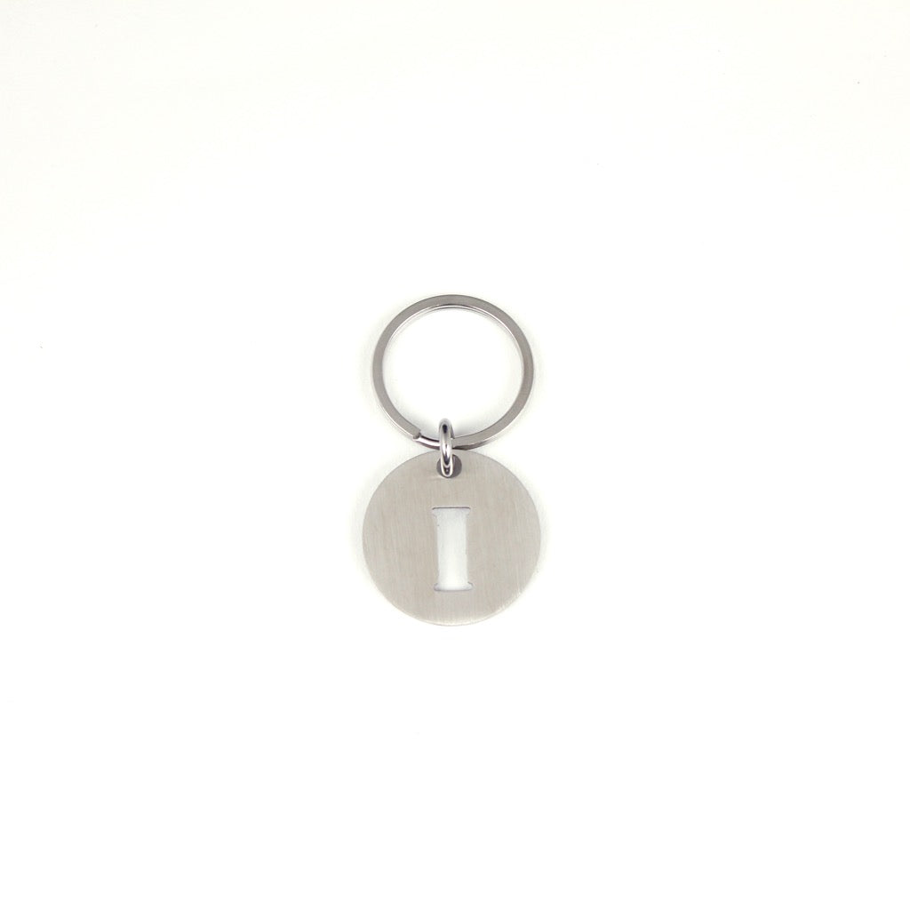 STEINLESS ALPHABET KEYRING 13937 SV (ステンレス製アルファベットキーリング)