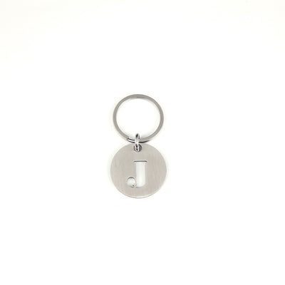 STEINLESS ALPHABET KEYRING 13937 SV (ステンレス製アルファベットキーリング)