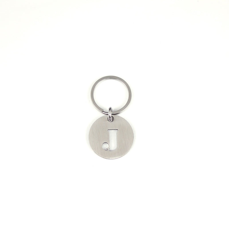 STEINLESS ALPHABET KEYRING 13937 SV (ステンレス製アルファベットキーリング)