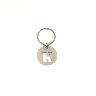 STEINLESS ALPHABET KEYRING 13937 SV (ステンレス製アルファベットキーリング)
