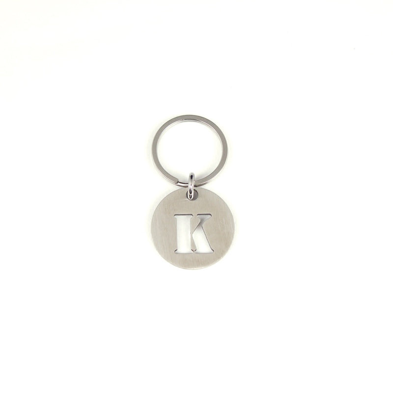 STEINLESS ALPHABET KEYRING 13937 SV (ステンレス製アルファベットキーリング)