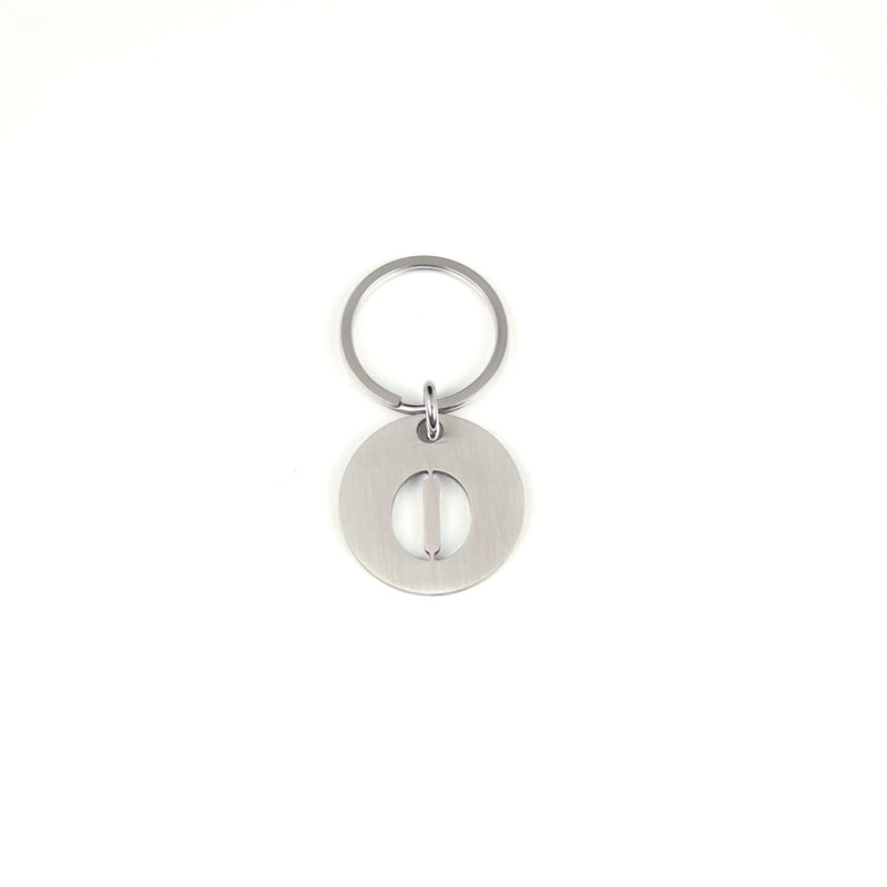 STEINLESS ALPHABET KEYRING 13937 SV (ステンレス製アルファベットキーリング)