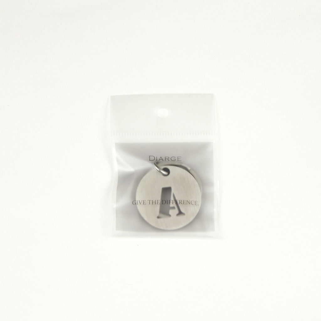 STEINLESS ALPHABET KEYRING 13937 SV (ステンレス製アルファベットキーリング)