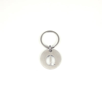 STEINLESS ALPHABET KEYRING 13937 SV (ステンレス製アルファベットキーリング)