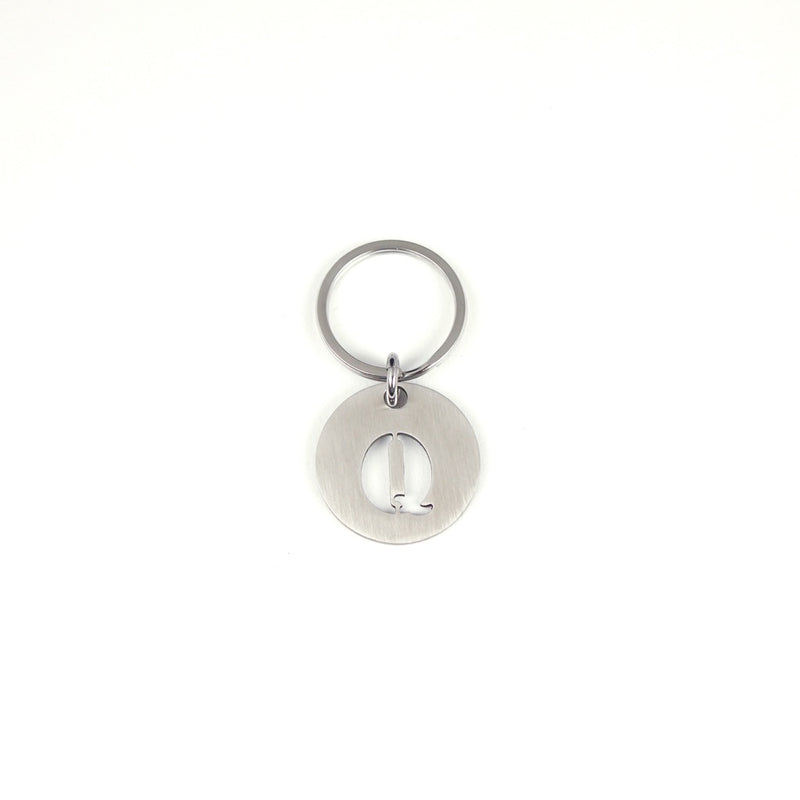 STEINLESS ALPHABET KEYRING 13937 SV (ステンレス製アルファベットキーリング)