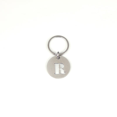 STEINLESS ALPHABET KEYRING 13937 SV (ステンレス製アルファベットキーリング)